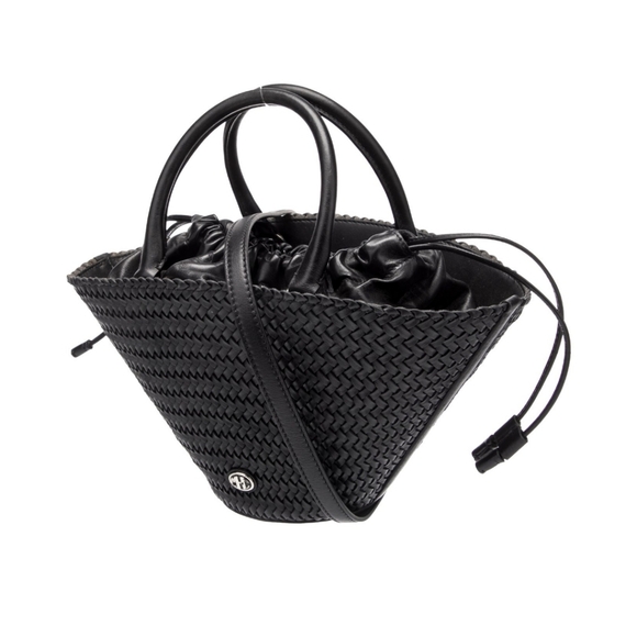 MICHAEL KORS COLLECTION Audrey Woven Leather Market Bag - Picture 6 of 10